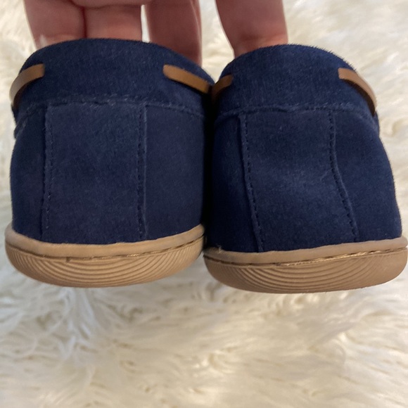 J.Crew Man Moccasin Slippers navy blue brand new with tag size 11 leather upper - Picture 5 of 16